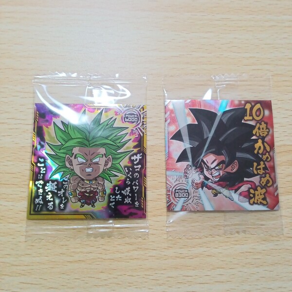 ●3 ブロリーと孫悟空 シール ドラゴンボール超戦士シールウエハース