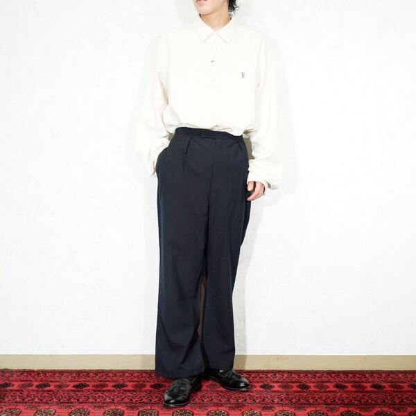 EU VINTAGE Flrma Adem SIDE LINE DESIGN SLACKS PANTS/ヨーロッパ古着サイドラインデザインスラックスパンツ