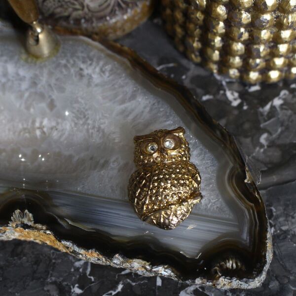 RETRO VINTAGE OWL DESIGN BROOCH/レトロ古着ふくろうデザインブローチ