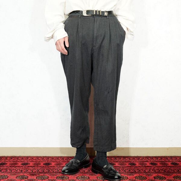 USA VINTAGE Timberland WEATHERGEAR TUCK DESIGN SLACKS PANTS/アメリカ古着ティンバーランドタックデザインスラックスパンツ
