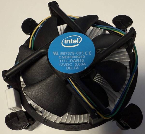 Intel リテールクーラー E97379-003 DTC-DAB16 12VDC 0.60A LGA1150/1151/1155/1156用