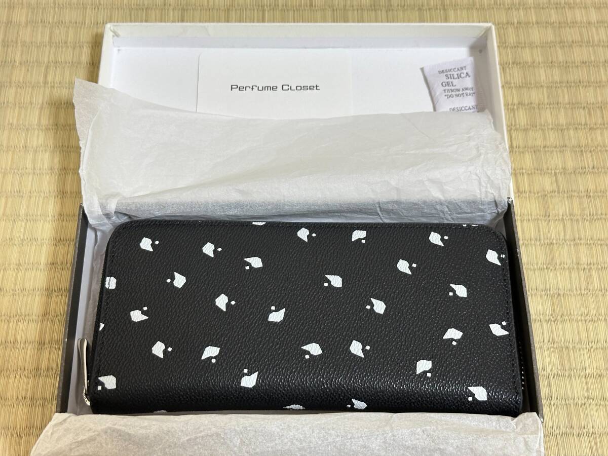 【未使用】 Perfume closet Logo Long wallet/黒 ARMANI EXCHANGE 財布 「A|X アルマーニ エクスチェンジ