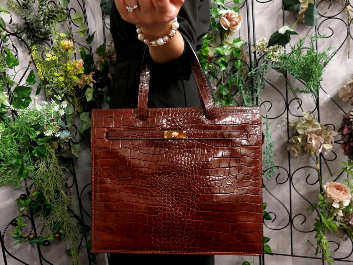 Yahoo!オークション -「genuine crocodile」(レディースバッグ Yahoo!オークション -「genuine crocodile」(レディースバッグ