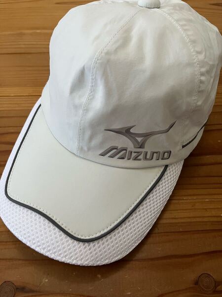 送料込み!mizuno ゴルフキャップ レインキャップ ミズノ 帽子 白 ホワイト キャップ GOLF ゴルフウェア ナイロン