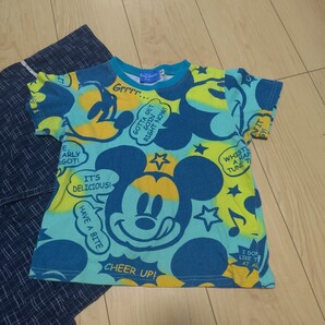 キッズ 夏服 ミッキー 甚兵衛 110cm