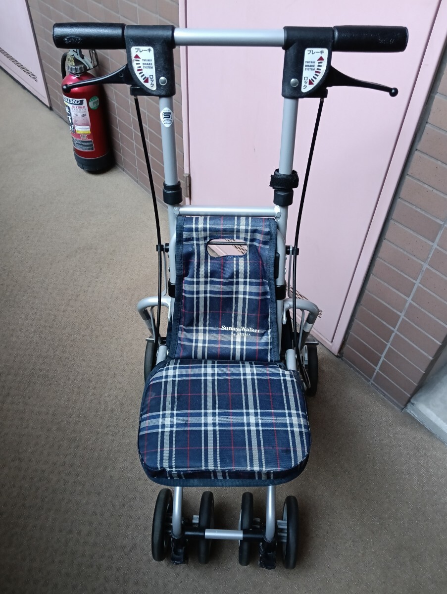 島製作所 ネイビーシルバーカー チェック柄