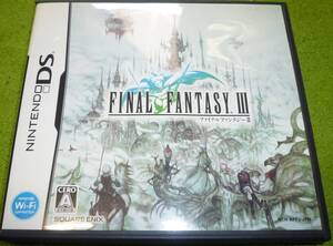 ニンテンドーDS ファイナルファンタジーⅢ 取扱説明書付き