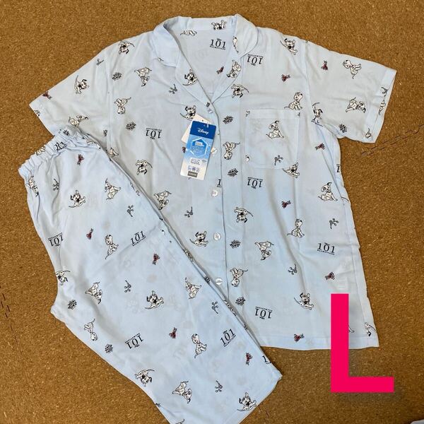 新品未使用タグ付きLサイズ 半袖パジャマ シャツパジャマ ディズニー101匹わんちゃん ④