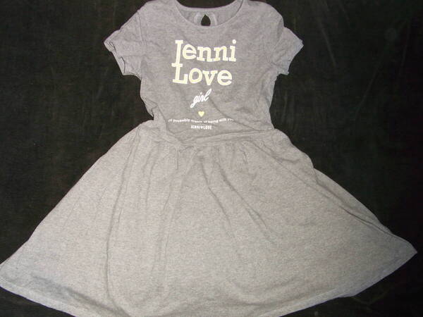 ★美品★Jenni Love★100%綿★グレー★半袖ワンピース★サイズ150