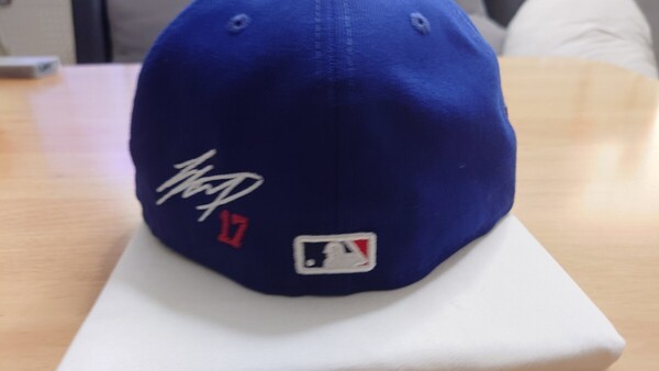レア 大谷翔平サイン刺繍入 ドジャース ワールドシリーズパッチ付キャップ カスタム 59FIFTY 7 3/8 オーセンティック選手支給同等品