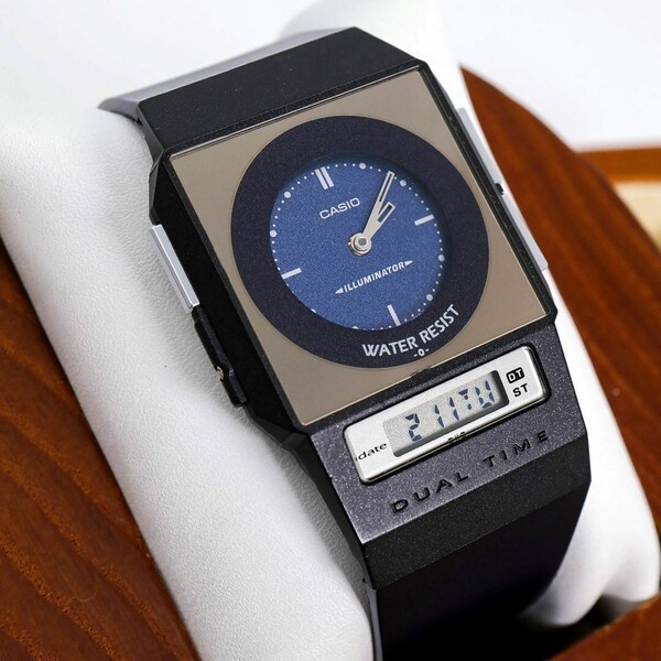 稼働 CASIO FILM WATCH PELA 腕時計 アナデジ 美品 447