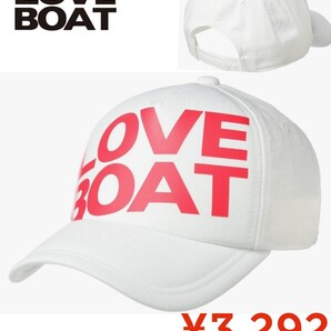 【新品】LOVE BOATラブボート●キャップ LB-CP01野球帽●ホワイト×ピンク●3292円●渋谷109 復活ラブボ アマゾン以下特価17