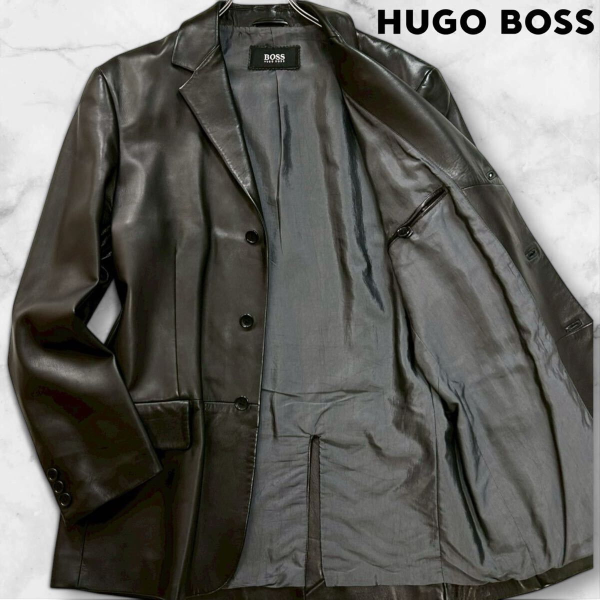 2025年最新】Yahoo!オークション -hugo boss レザージャケットの 2025年最新】Yahoo!オークション -hugo boss レザージャケットの