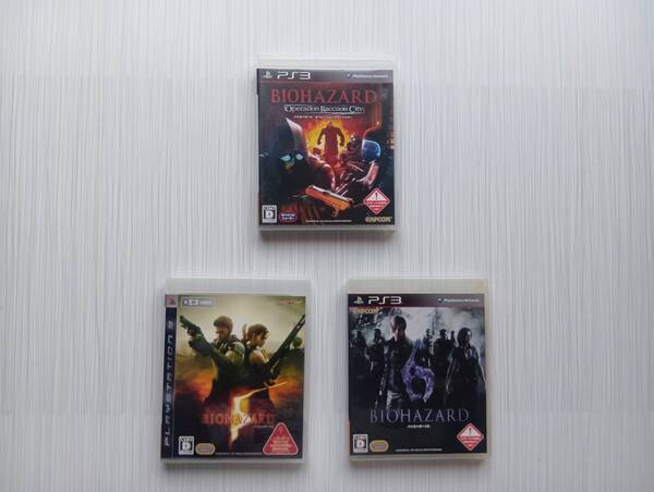 ps3 3本セット バイオハザード5 バイオハザード6 オペレーション・ラクーンシティー