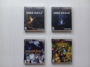 ps3 4本セット ダークソウル ダークソウル2 ドラゴンズクラウン ドラゴンズドグマ ダークアリズン