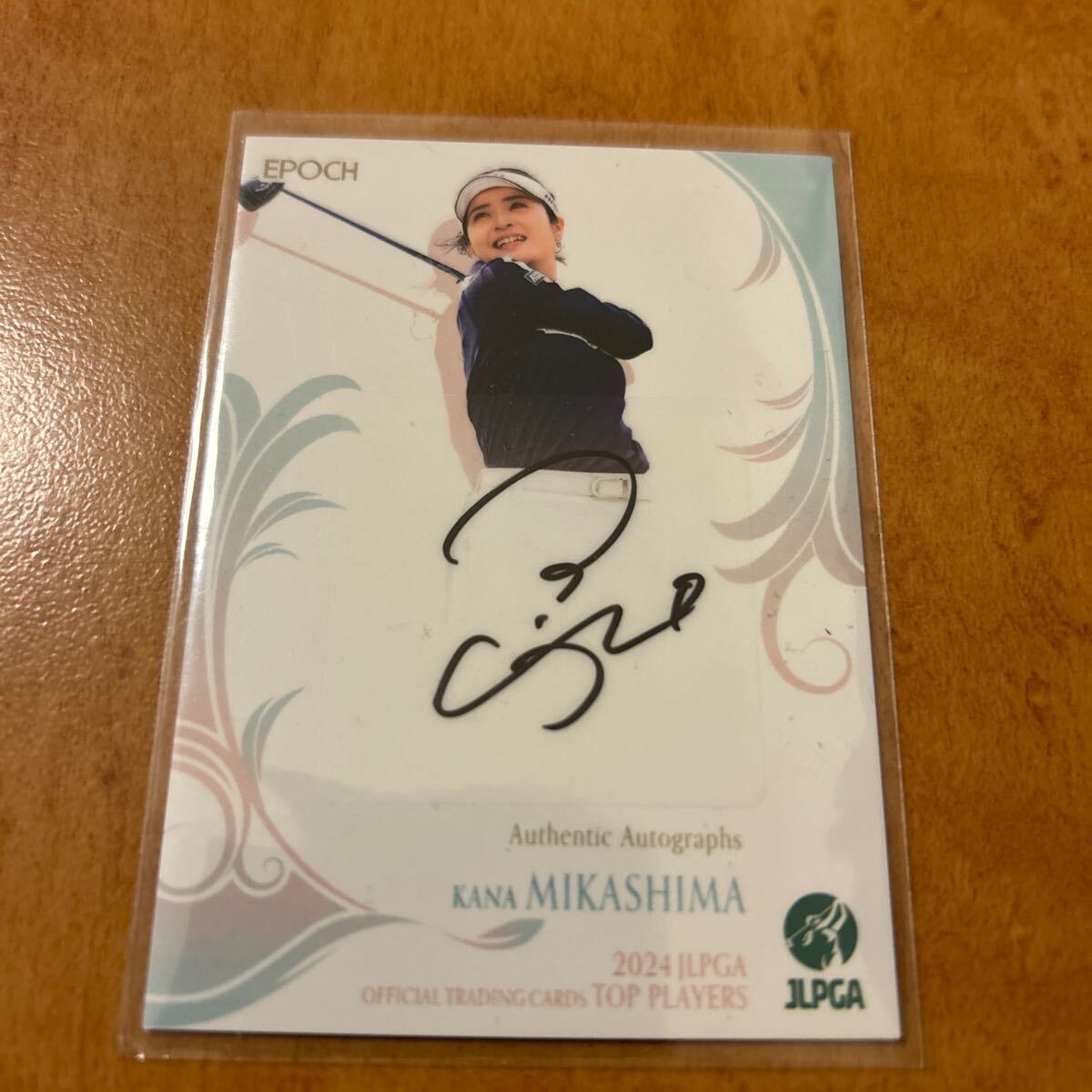 JLPGA 三ヶ島かな 2024 サロンパスカップ直筆サインJLPGA