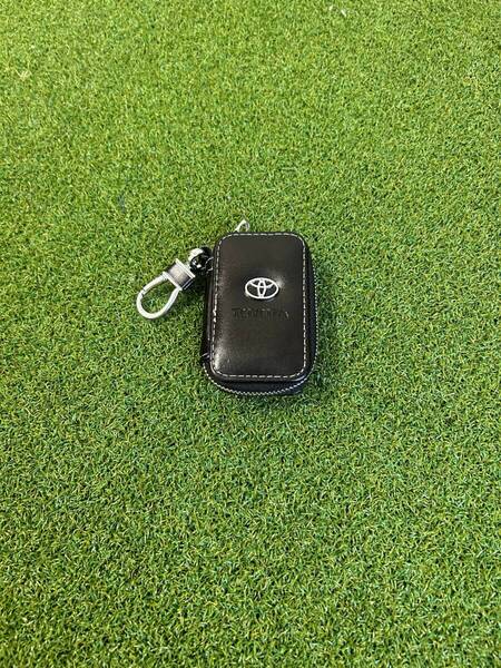 送料無料 TOYOTA トヨタ スマートキーケース キーバッグ 本革 ブラック 高級感