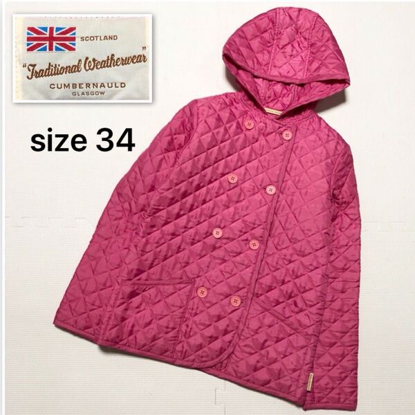 ■極上美品■TraditionalWeatherwear トラディショナルウェザーウェア 中綿キルティングジャケット size34 マッキントッシュジャパン