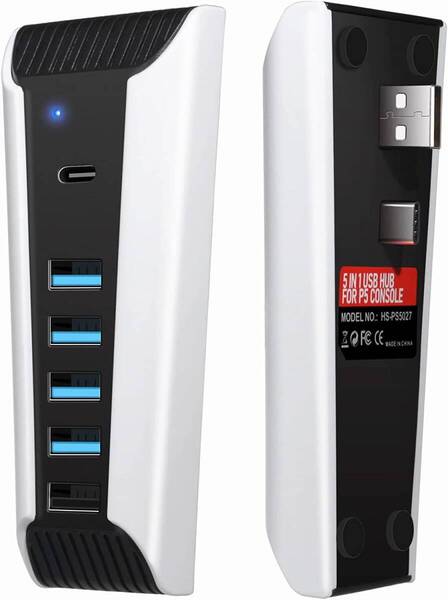 PS5 USB 高速拡張 ハブ 充電器 6ポート typc-c