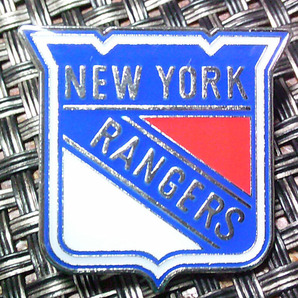 《PN青赤白NYR》■新品 ◇◆ニューヨーク・レンジャースNew York Rangers NHL カナダ アメリカ アイスホッケー チーム■金属ピンバッジ