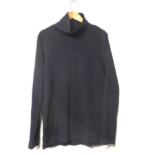 【送料無料】無印良品ハイネックTシャツ/レディース Lサイズ インナー 黒 良品 ストレッチ MUJI