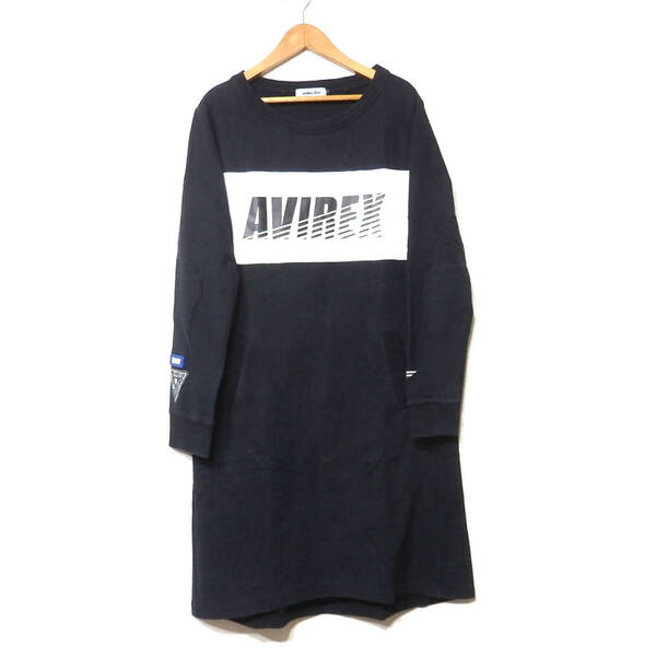 【送料無料】アヴィレックスbelleスウェットワンピース/ややシミあり AVIREX レディース Sサイズ