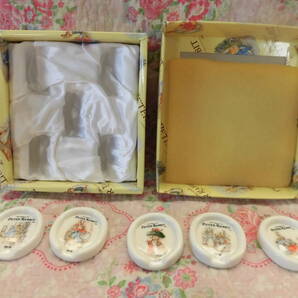 ●ピーターラビット 箸置き 5つセット●陶器製/PETER RABBIT/箸枕/箸台/Chopstick rest/チョップスティックレスト/カトラリーレスト