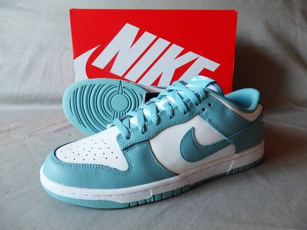 30cm!新品◆NIKE Dunk Low Retro◆US12(30cm)Turquoise/W◆サーフィン/スケートボード/スノーボード/BMX