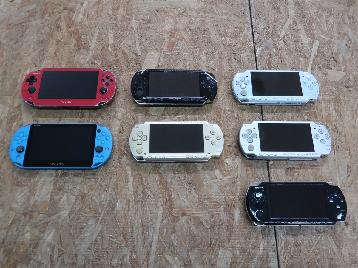 完全ジャンク品 PSVITA PCH-1000×1 2000×1、PSP 1000×2 2000×2