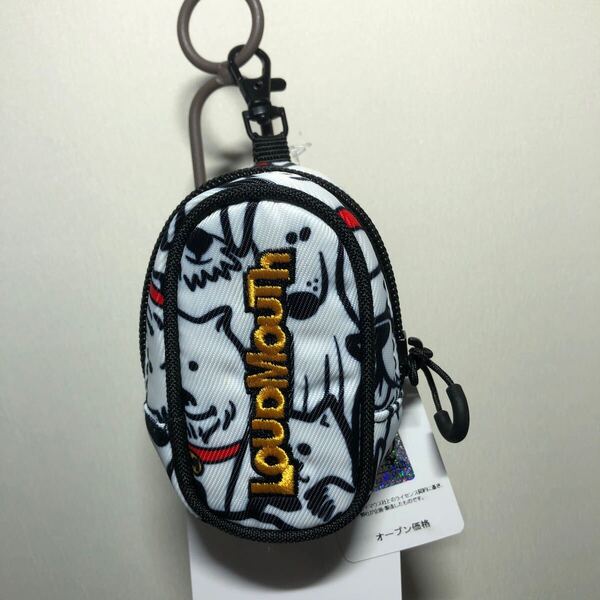 LOUDMOUTH ラウドマウス ボールポーチ ボールケース 2個収納 LM-BC0001 278:Mutts Red Collars