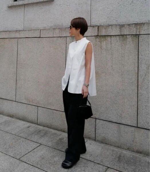 24h以内即発送 machatt sleeveless shirt ホワイト フリーサイズ