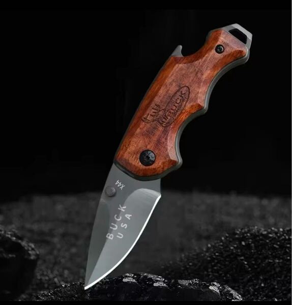 折りたたみナイフ キャンプ アウトドア BUCK KNIFE ローズウッド