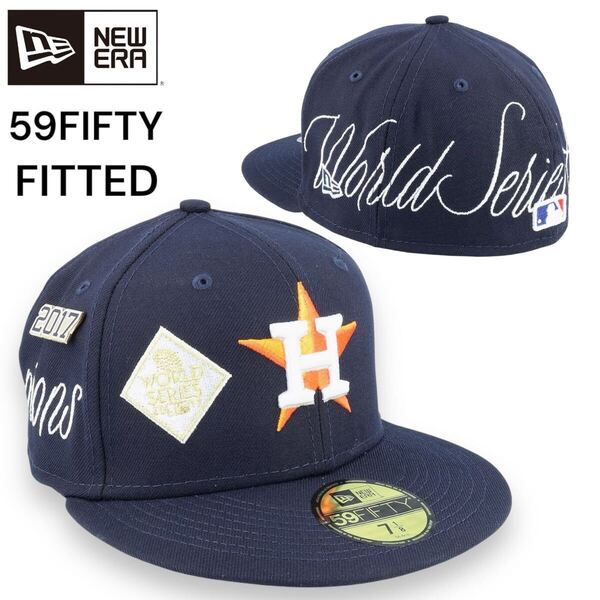 新品 正規 ニューエラ 59FIFTY キャップ MLB ネイビー NEWERA CAP ヒューストンアストロズ ASTROS 海外限定 ワールドシリーズ 7 3/4 61.5cm