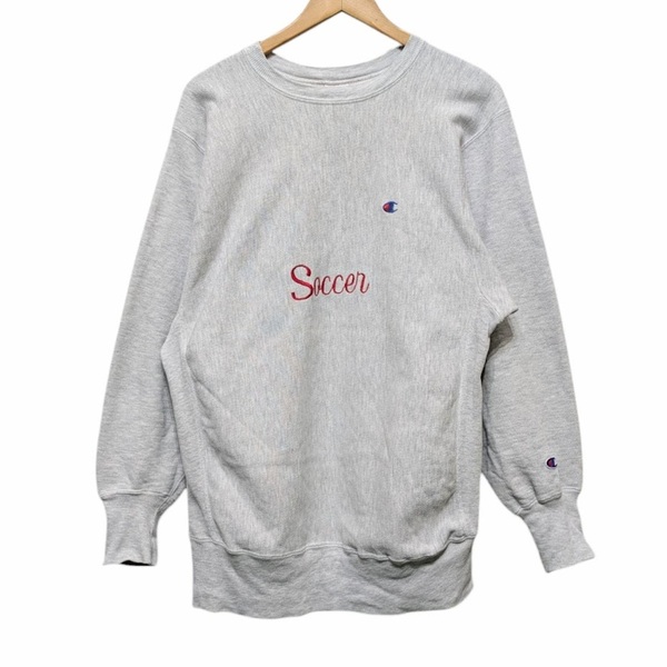 90s OLD Champion オールド チャンピオン REVERSE WEAVE リバースウィーブ スウェットシャツ トレーナー グレー サイズ XL 古着