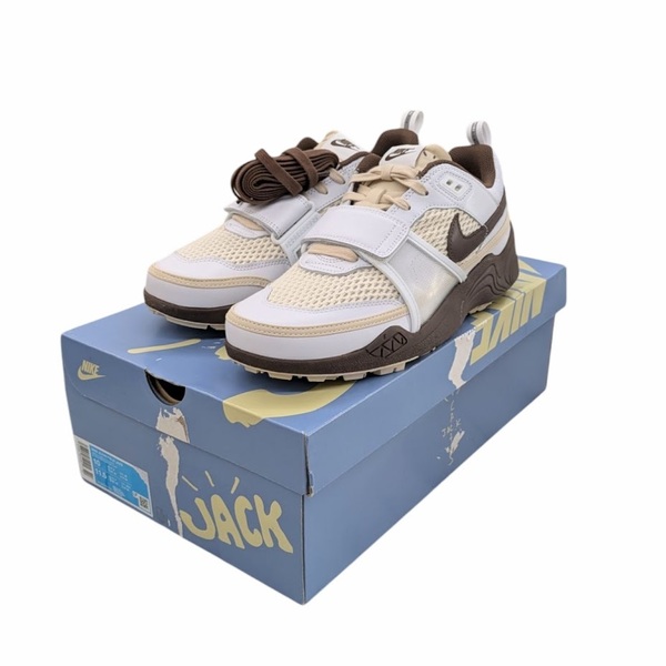 未使用品 Travis Scott Nike Zoom Field Jaxx White and Light Chocolate トラヴィススコット ナイキ ズームフィールド サイズ 28
