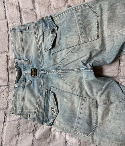 G-STAR RAW 5620 3Dデザインテーパードジーンズ29インチ中古(管NO886)