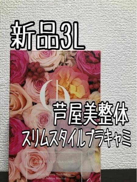 新品☆3L♪黒系♪芦屋美整体♪骨盤スリムスタイルブラキャミ☆D699