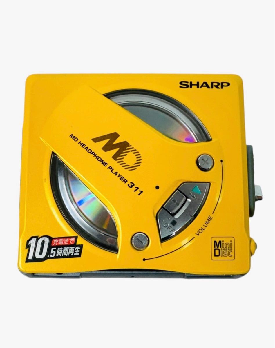 SHARP MD-SS311-Y MDヘッドホンプレーヤー イエロー Yahoo!オークション -「(311)」(再生専用) (MDプレーヤー)の落札