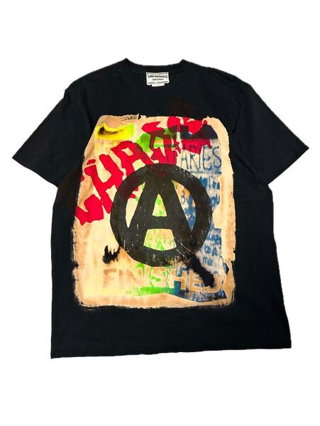 UNFINISHED アナーキーマークTシャツ25023 セディショナリーズseditionaries カットソー 半袖 ブラック Tシャツ