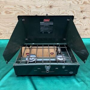 希少 Coleman 425F コンパクト コールマン ツーバーナー ストーブ コンロ キャンプ アウトドア 小型サイズ USA BBQ R7731