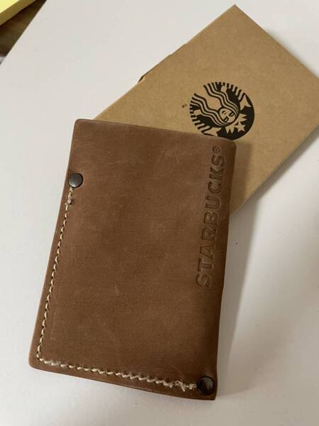 スターバックス 台湾限定 カード入れ 本革 箱付き 新品