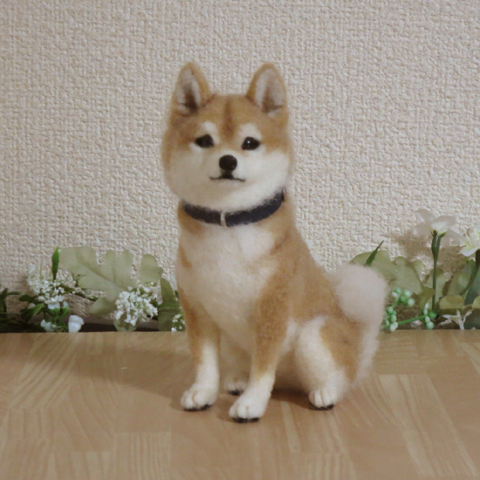 Yahoo!オークション -「羊毛フェルト 柴犬」(羊毛フェルト