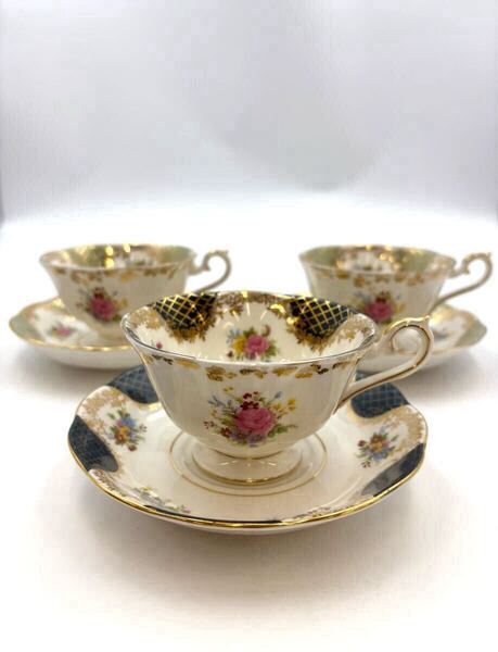 ROYAL ALBERT EMPRESS SERIES ロイヤルアルバート エンプレスシリーズ カップ&ソーサー 3客セット