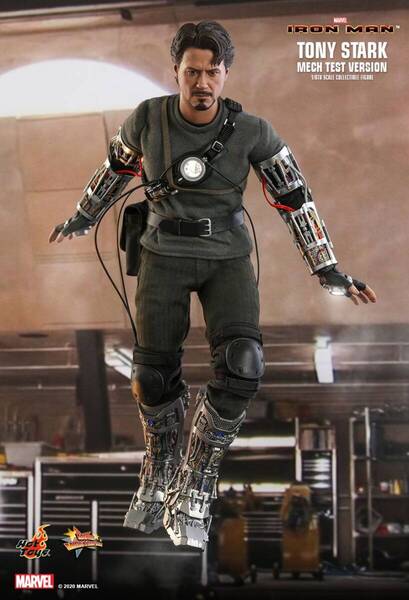 新品未開封Hottoys ホットトイズ MMS581 1/6 アイアンマン トニースターク メカテスト2.0版 Iron Man Tony Stark Mech Test Version 2.0