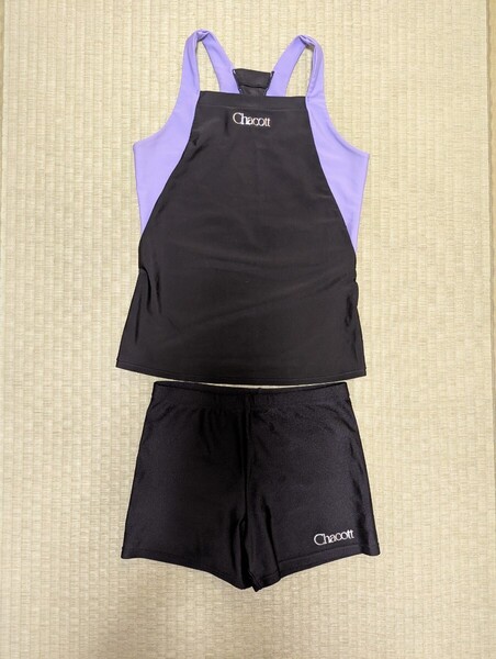 新体操 Yバックロングトップ 1.5分丈スパッツ プラクティスウェア 練習着 チャコット Chacott
