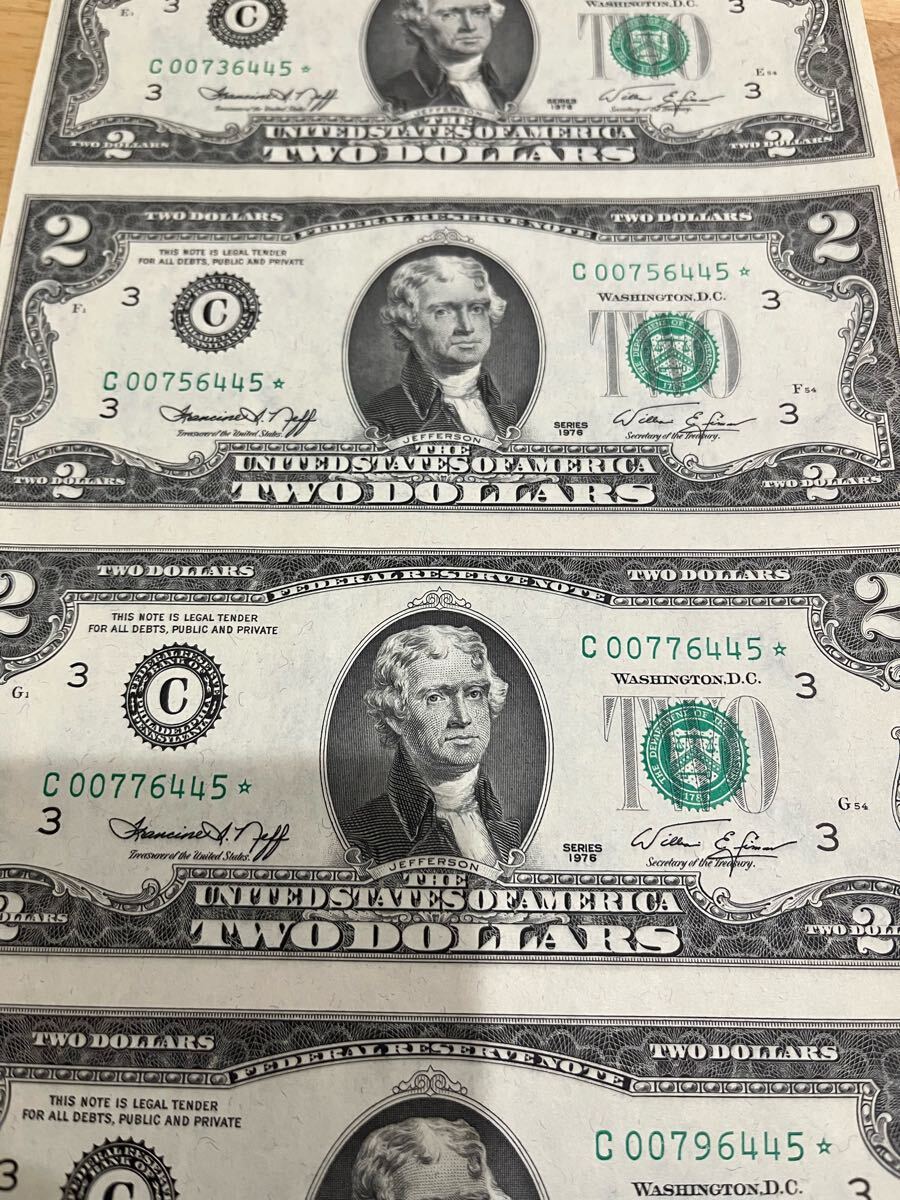 Yahoo!オークション -「ドル 紙幣 未裁断」(紙幣) (貨幣)の落札