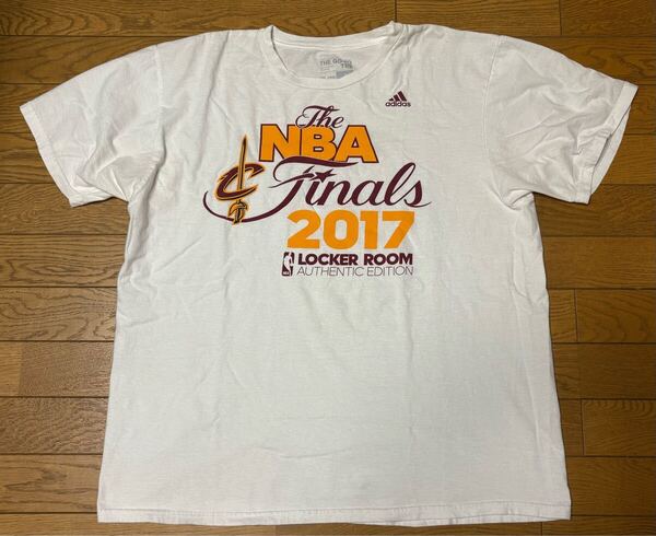 NBA CLEAVELAND CAVALIIERS MEN’S SHORT SLEEVE T-SHIRTS (adidas) size-XL(着丈70身幅61) 中古 送料無料 NCNR