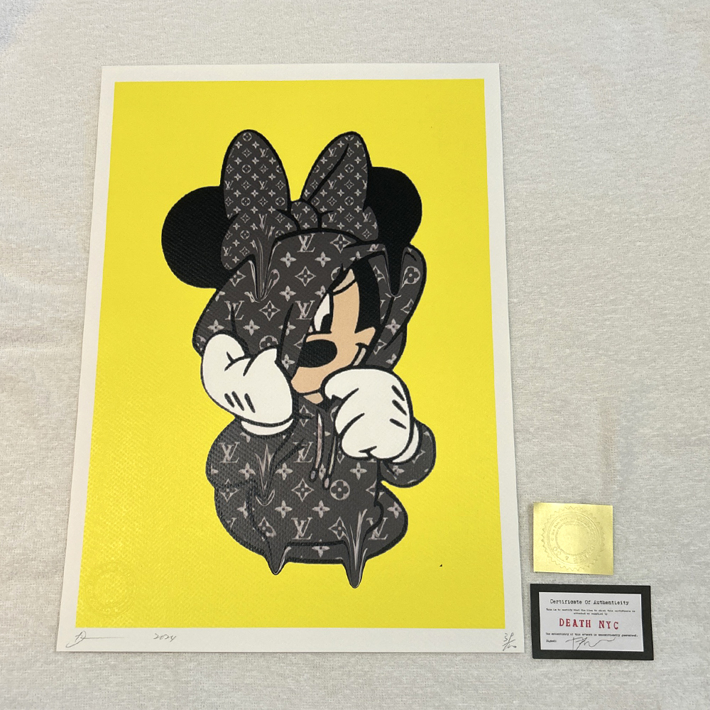 Yahoo!オークション -「death nyc ミッキー」(シルクスクリーン Yahoo!オークション -「death nyc ミッキー」(シルクスクリーン