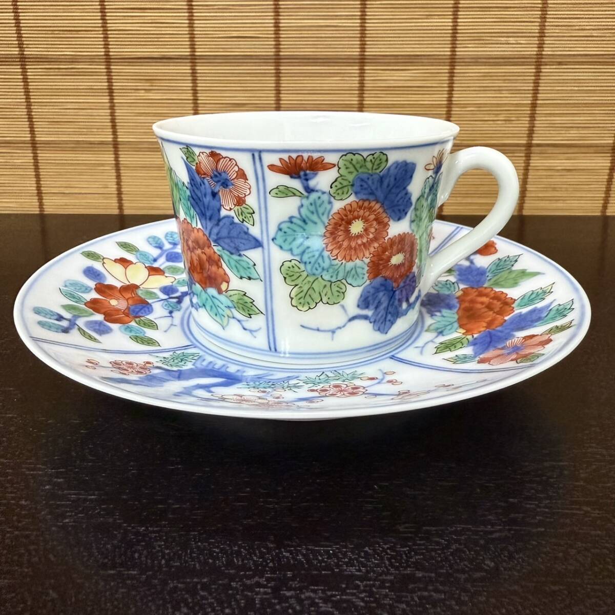 未使用品☆今泉今右衛門☆マグカップ☆錦橘絵