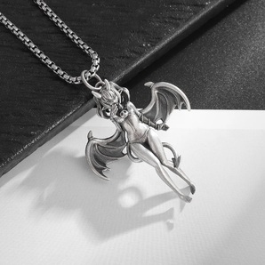 入荷!サキュバス子供ver ネックレス シルバー 妖艶